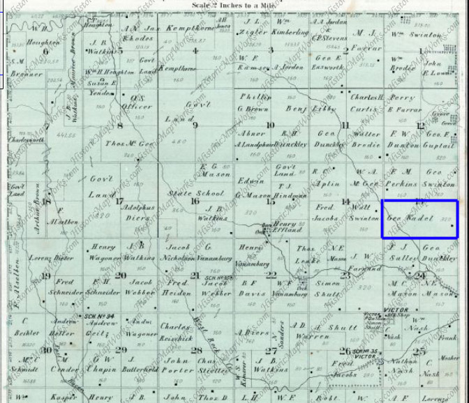 Landkarte USA - Farm